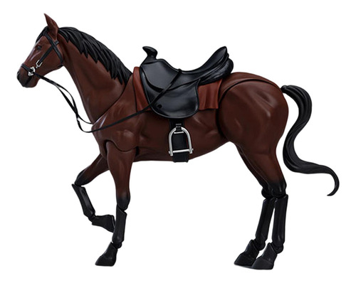 Modelo De Figura De Caballo A Escala 1/12, Accesorio Marrón