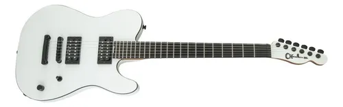 Guitarra eléctrica Charvel Pro-Mod Joe Duplantier San Dimas san dimas style 2 de caoba/nato satin white satin con diapasón de ébano