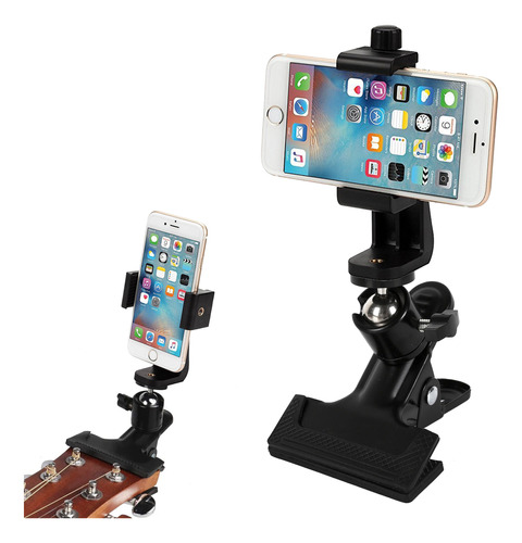 Soporte Pro 360 Pinza Celular Guitarra Selfie Grabar