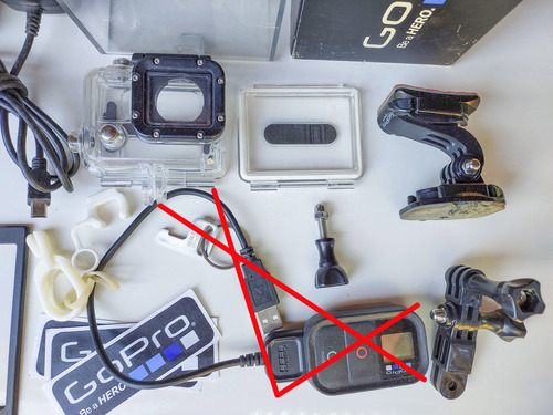 Gopro Hero3, Black, 2 Baterias, Carreg Duplo,caixa Estanque