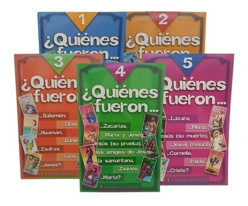 Paquete 5 Libros Cristianos Para Colorear ¿quiénes Fueron?