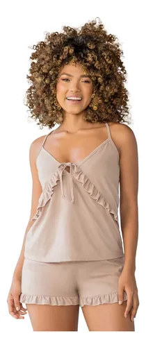 Pijama Mujer Beige Fi 100613