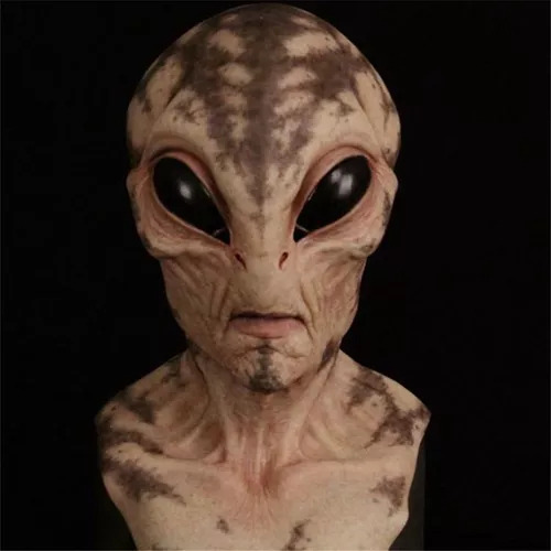 Aliengena Mask, Halloween Realista 3d Latex Color Type1