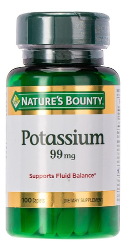 Nature's Bounty Gluconato De Potasio 99 Mg, 100 Comprimidos