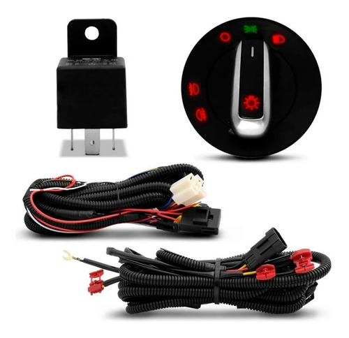 Imagem 4 de 4 de Kit Farol Milha Polo Virtus 2018 2019 Sem Drl Botão Md Orig