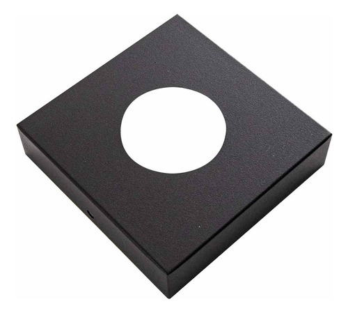 Spot Semi Embutido Quadrado P/ Mr16 Gu10 Starlumen St3148 Estrutura Preto 127/220v