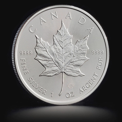 Canada Maple Leaf Hoja Arce Elizabeth Moneda Plata 2023 Onza