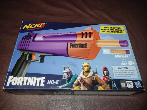 Nerf Fortnite Hc-e Mega Blaster Pistola Original 