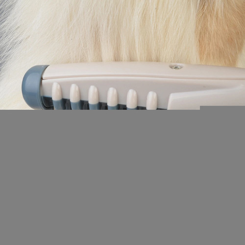 Pente Escova Elétrico Desembaraça Pelos Gatos Cães Pet Cor Cinza