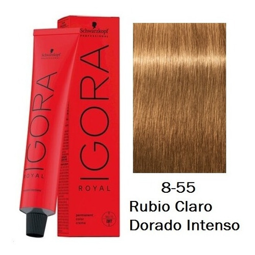 Tinte Rubio Claro Dorado Intenso 8-55 Igora