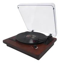 Comprar Pack De Tocadiscos Porttil Vintage Con Bluetooth Y Fm