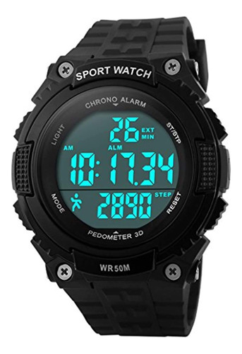 Deportes Impermeable Digital Fitness Reloj Podómetro M...