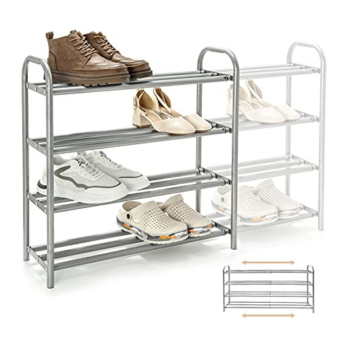Zapatera Extensible De 4 Niveles Armario, Organizador D...