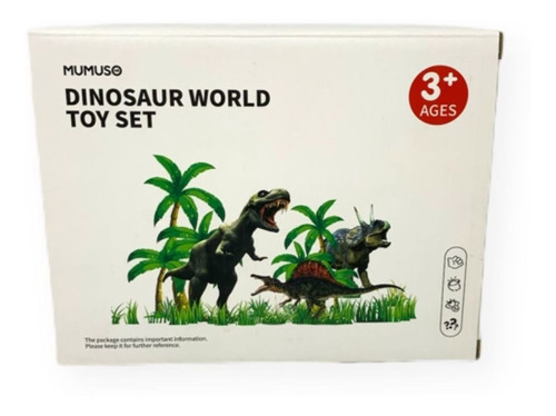 Set Figuras Mundo De Dinosaurios Mumuso