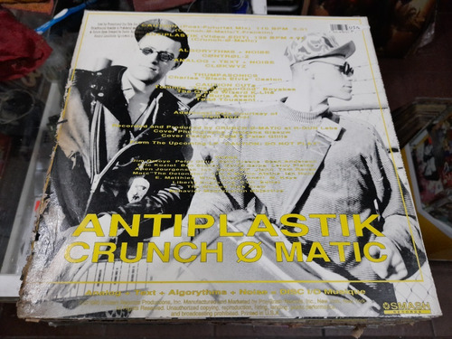Lp Cruch O'matic Anti Plastik Single Imp Acetato,long Play (Usado)