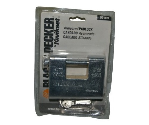 Candado Acorazado Black & Decker 90mm