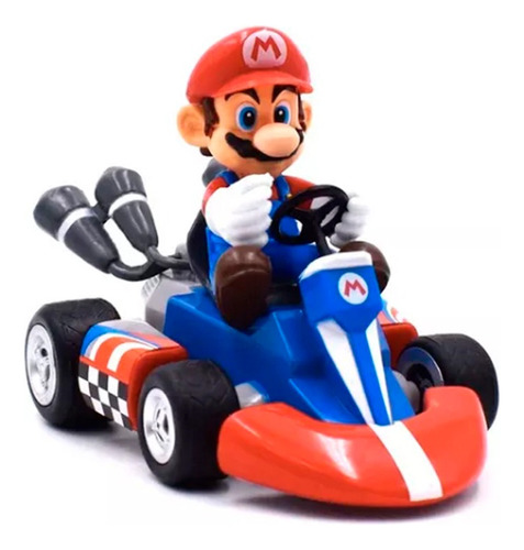Mario Bros Auto Mario Kart Personajes A Fricción En Caja!