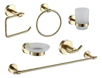 Comprar Juego Accesorios De 6pzs Para Baño Acero Dorado
