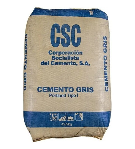 Cemento Gris Portland Tipo I Saco 42,5 Kg  Marca Csc