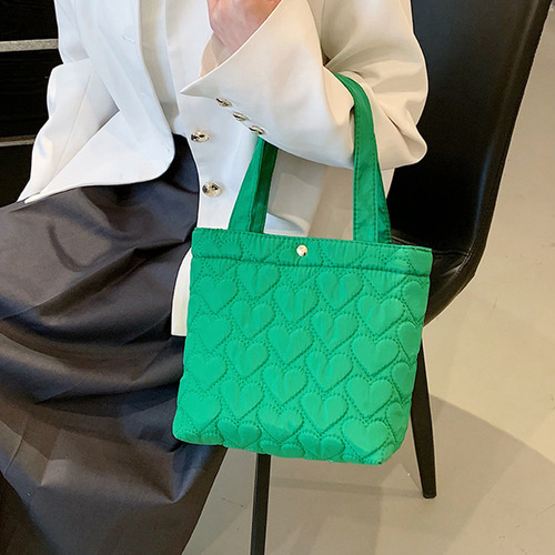 . Bolso Casual Acolchado En Forma De Corazón For Mujer,