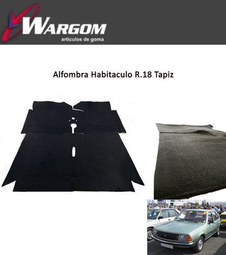 Alfombra Habitaculo Renault 18 Tapiz