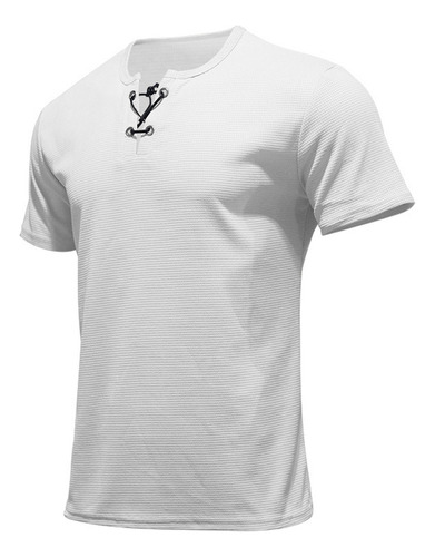 Ropa Verano Hombre Playera Slim Fit Casual Cuello Redondo