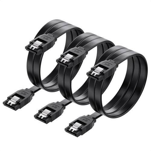 Cable Matters Paquete De 3 Cables Sata Iii 6.0 Gbps Sata De.