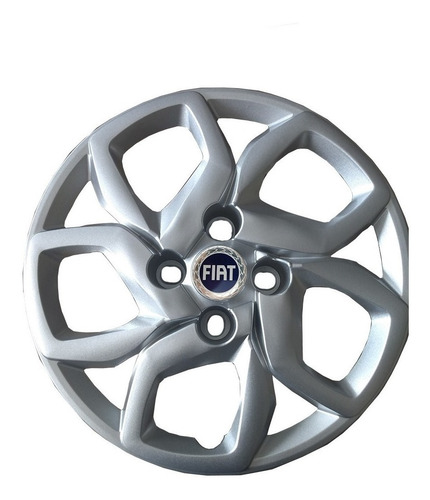 Imagem 2 de 2 de Jogo 4 Calota Centro Tampa Roda Fiat Mobi Aro 14 2017 + Emb