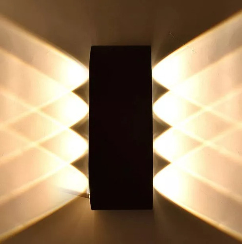 Luz Led Pared Moderna Decoración Aplique 8leds