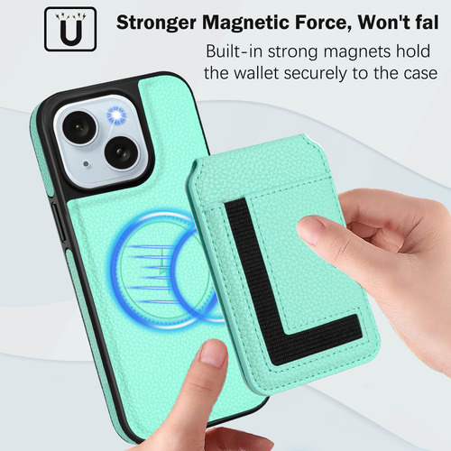 Funda Tipo Cartera Para La Serie Samsung Con Tarjetero, Cierre Magnético, Funda Protectora A Prueba De Golpes, Verde Menta
