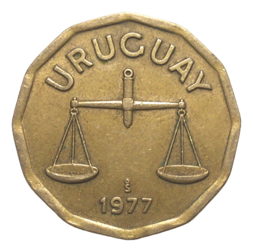 Uruguay 50 Centésimos 1977 - Balanza - Km#68 - Excelente++ 