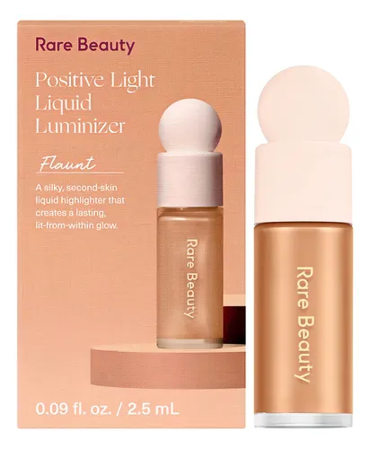 Mini Iluminador Rare Beauty Positive Light Liquid Luminizer Tono Del Maquillaje Flaunt