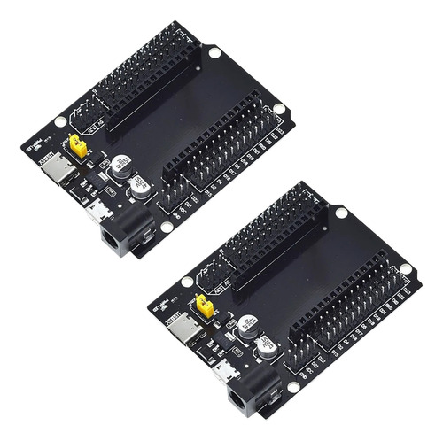 2x Placa Shield Expansão Esp32 Esp 30 Pinos Micro Usb Usb-c