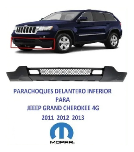 Parachoques Delantero Inferior Jeep Grand Cherokee 11-13