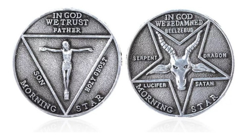 Moneda Metálica Serie Lucifer 1pcs Cosplay Metalica
