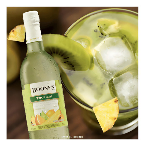 Pack De 12 Licor Boones Tropical 750 Ml