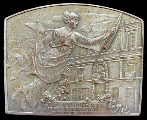 Medalla Buenos Aires. Adolfo Bullrich, Publicidad, 1917