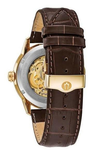 Relogio Bulova Masculino Classic Automatico Dourado 97a138