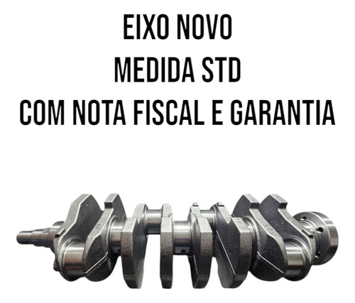 Eixo Virabrequim Gm S10 Vectra Omega 2.2 8v Std + Bronzinas