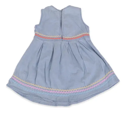 Vestido Bebes Niña Celeste Pillin (pvu827cel)