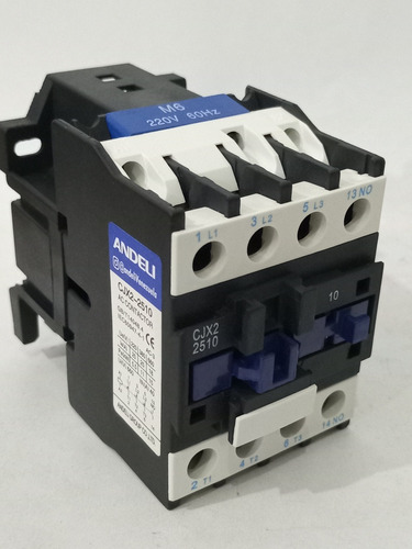 Contactor 25 Amp, Cjx2-d2510, Bobina 220vac, Andeli...