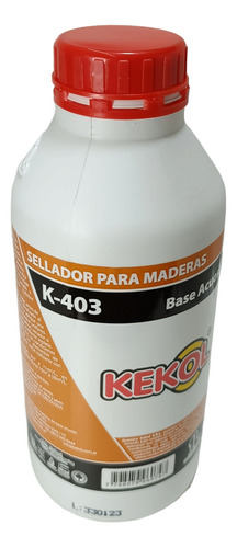 Sellador Hidrolaca Kekol K 403 1 L Para Piso De Madera Color Gris