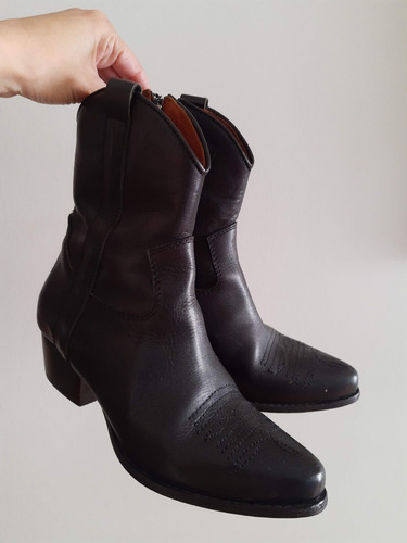  Oferta Botas Cher Texana 35 Impecable 100% Cuero Vacuno