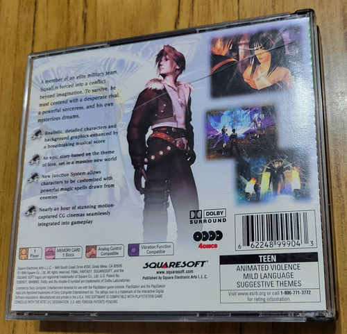 Final Fantasy Viii Para Ps1 Completo Original Americano (Usado)