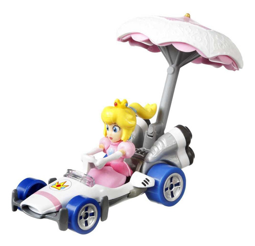Juguete Hot Wheels De Mario Kart Princess Peach Fundido A Pr