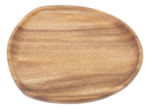W Plato Llano Reutilizable De Madera De Nogal, Estilo