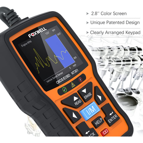 Escáner Obd2 Foxwell Nt301 Professional Mechanic Diagnostic