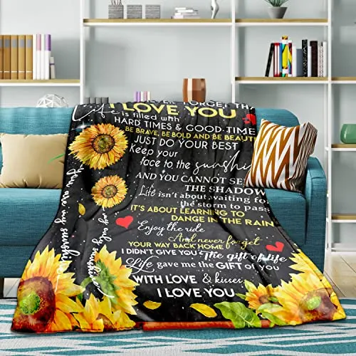 Manta Girasol De Regalo De Madre O Padre Hija, Nunca Ol...