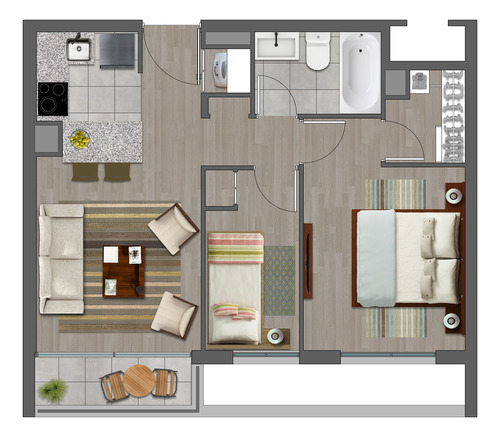 Abdón Cifuentes 150 - Departamento 2d1b, Santiago