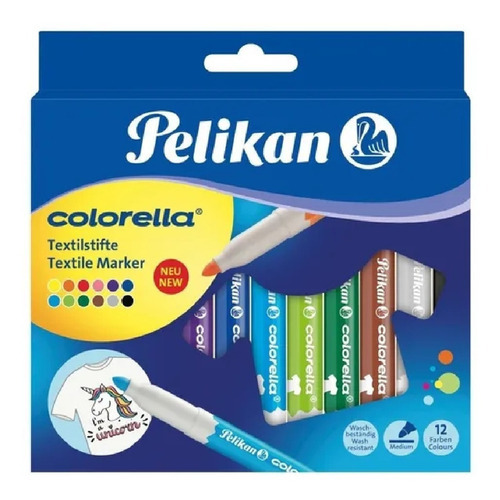 Imagen 1 de 4 de Marcador Pelikan Colorella Textil